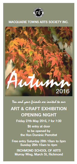 mtas annual autumn exhibition 27, 28, 29 may 2016 australia
